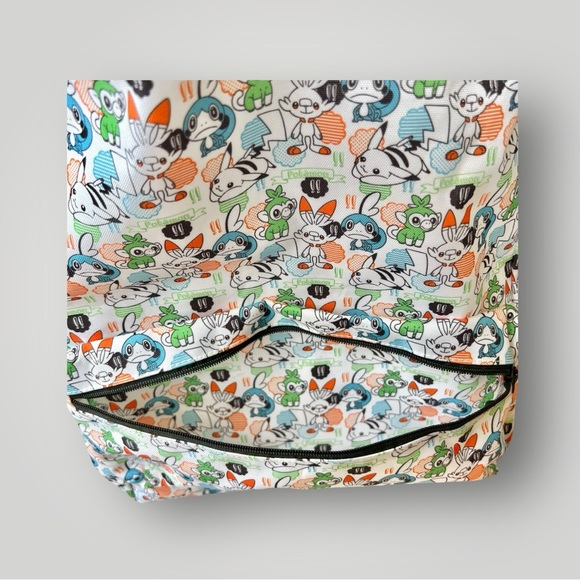 Pokemon Top-Loader Entry Backpack Large Pikachu White Water Resistant Japanese - Picture 8 of 10